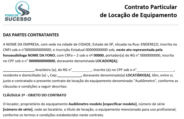 Contrato de Locação de Equipamento - Image 2