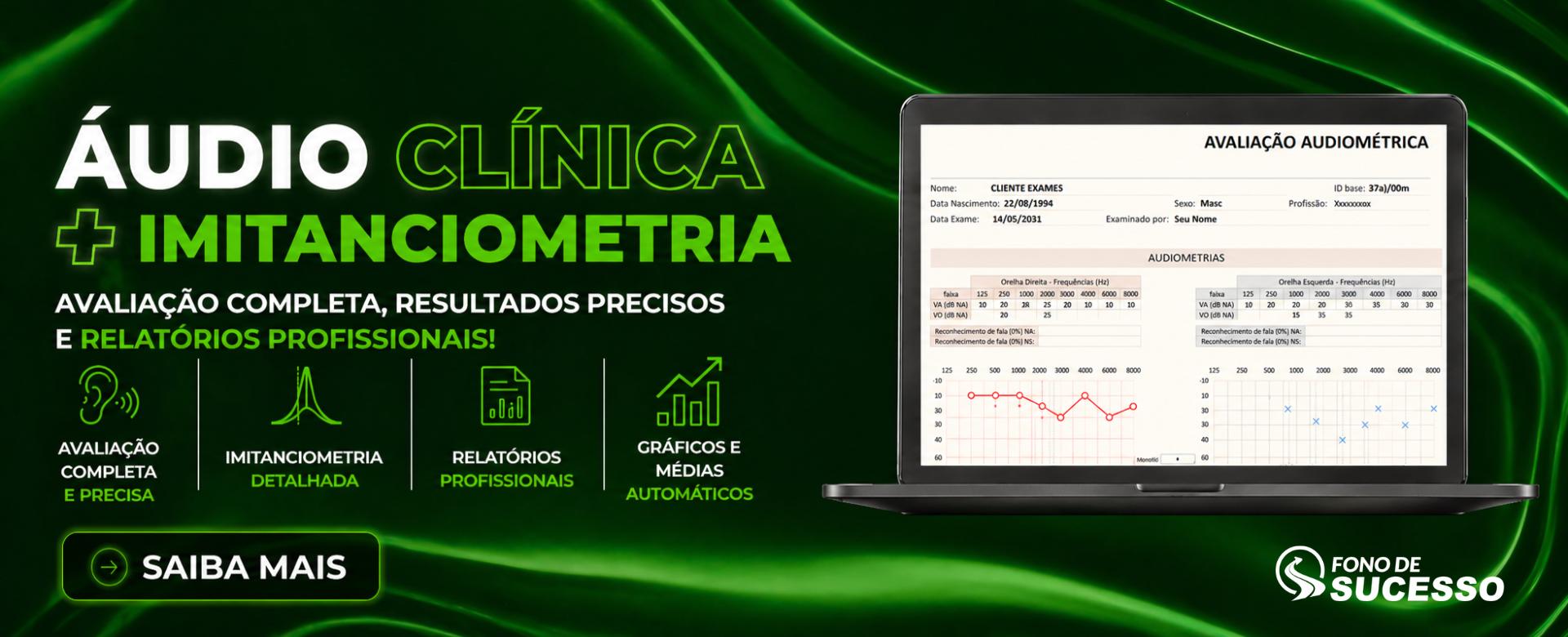 modelo de audiometria clínica