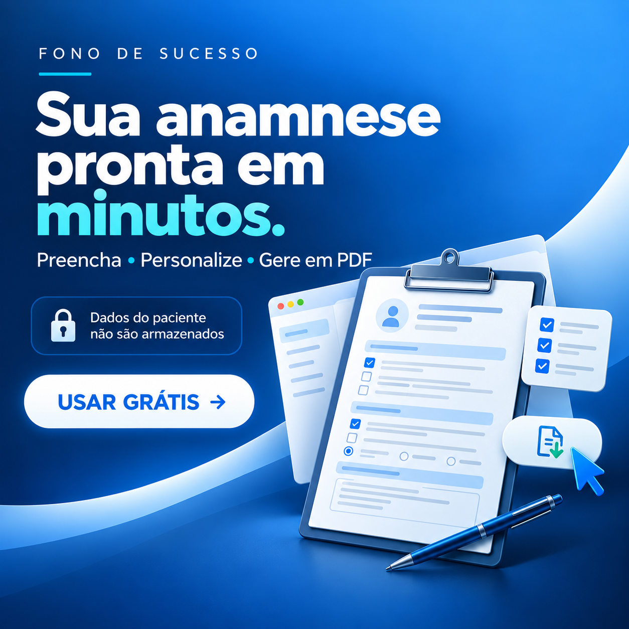 Anamnese Online — formulário fonoaudiológico digital